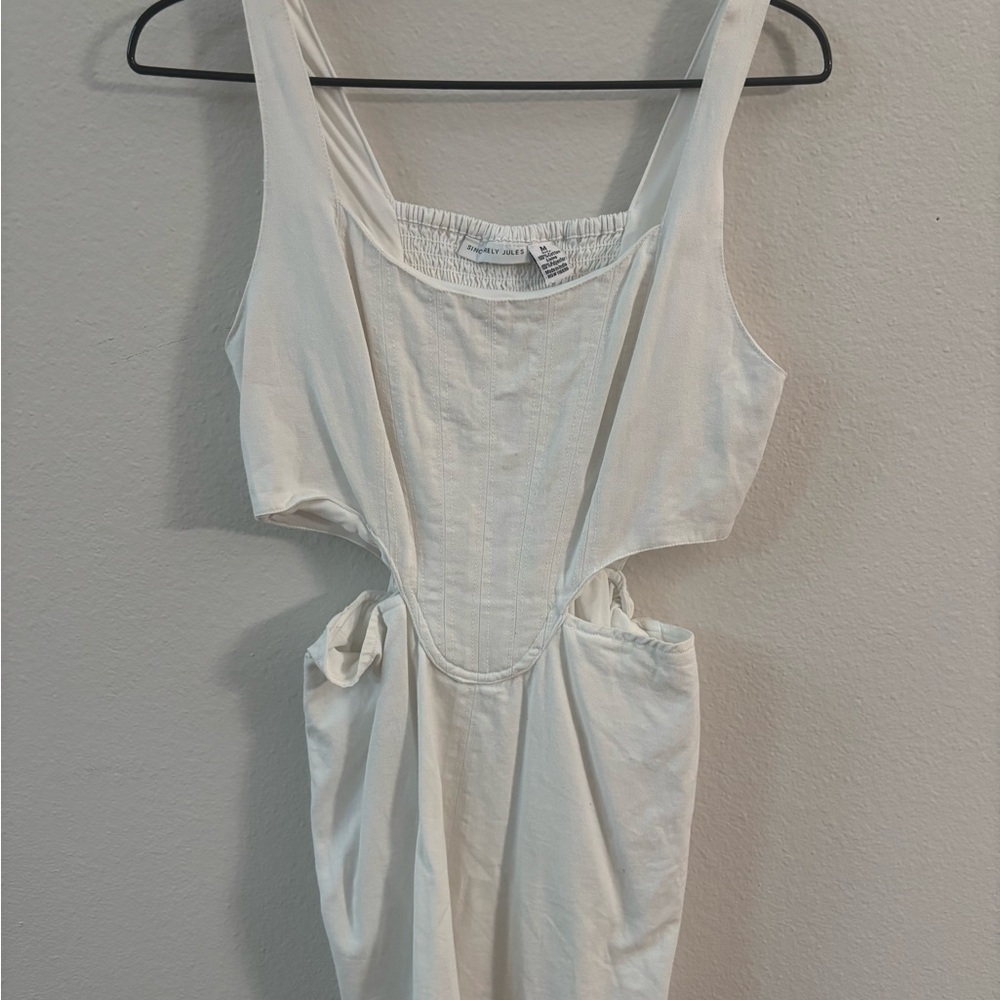 Sincerely Jules White Cotton Mini Dress – Size Medium